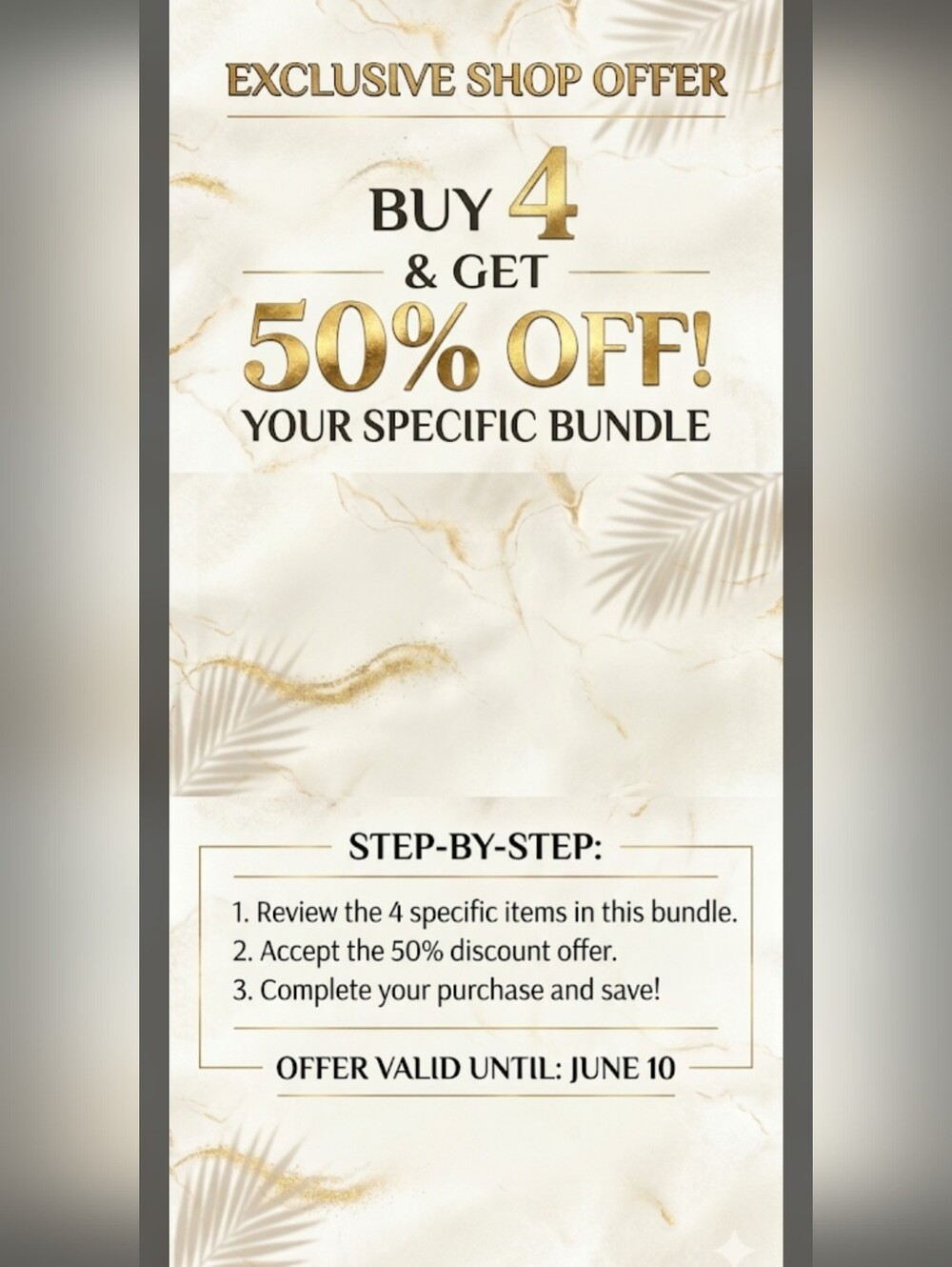 ​🌟 EXCLUSIVE BUNDLE EVENT 🌟​4 UNIQUE STYLES — 50% OFF!​Get all 4 featured it